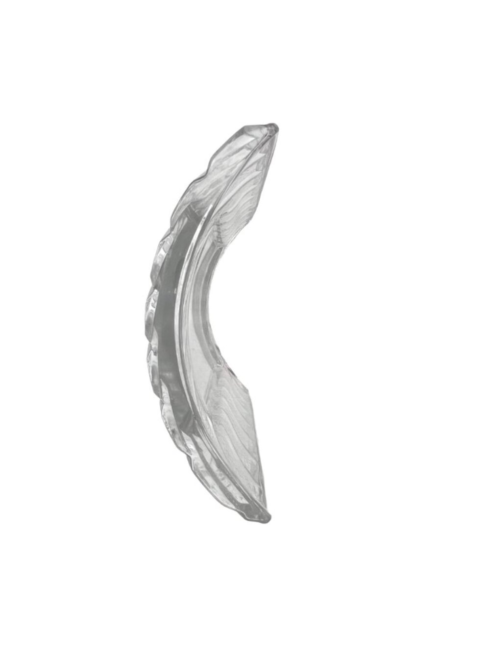 Cristal d'Arques France Curved Lead Crystal Picture Frame Decorative 4"x6" Photo - Picture 13 of 14